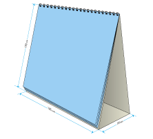 Calendario escritorio 165x180 mm anillado