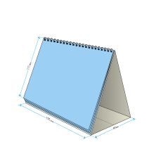 Calendario escritorio 175x115 mm anillado